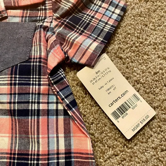 NEW • 5pc Baby Boys Lot • 6mo • Short Sets & Romper - Picture 8 of 10